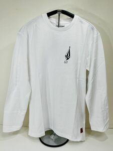 VOLCOM ボルコム A3612110WHT メンズL 長袖Tシャツ プリント ロンティー PrintTee 白色 ホワイト ルアー釣り ヴォルコム 新品即決 送料無料