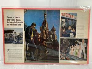 1972年11月24日号LIFE誌広告切り抜き1ページ【Levi’s/リーバイス　デニム】アメリカ買い付け品リーバイスの歴史ファッション資料オシャレ