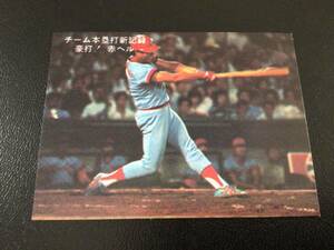 良品　カルビー78年　水谷（広島）　プロ野球カード