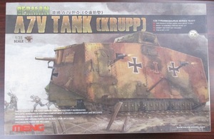 MENG model(モンモデル) 1/35 ww1ドイツ A7V戦車 クルップ型 (Sturm panzer wagen A7V Krupp) 内袋未開封 未組立品 MTS017