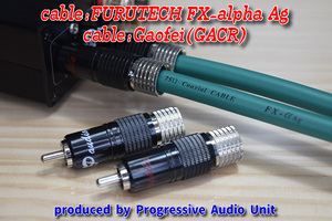 ** FURUTECH FX-α Ag+RCA Rp_plug(GACR)/0.45m× 2 шт 