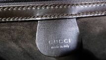 美品　GUCCI/グッチ　レザーセカンドバッグ　鍵付き　持ち手有　ブラウンカラー　982H_画像10