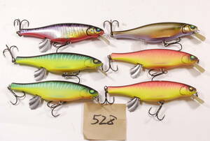 メガバス　MEGABASS　VISION100　ミヤビ　MIYABI　6個　セット　528