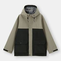 【新品】ジーユー GU マウンテン パーカ 3 レイヤー ファブリック /GCL/33・khaki/men・Ｓ/2020.12.//39/_画像3