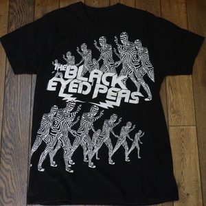 00s The Black Eyed Peas Tシャツ ブラック ブラックアイドピーズ ロゴ hiphop raptee ヒップホップ ミクスチャー バンド ロック