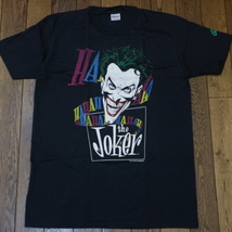 激レア 新品 dead stock 80s USA製 The JOKER Tシャツ L ブラック ジョーカー BATMAN DCコミックス アメコミ 映画 ムービー ヴィンテージ_画像3