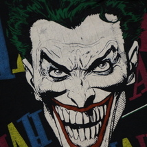 激レア 新品 dead stock 80s USA製 The JOKER Tシャツ L ブラック ジョーカー BATMAN DCコミックス アメコミ 映画 ムービー ヴィンテージ_画像4