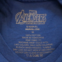 MARVEL アベンジャーズ アッセンブル Tシャツ M ブルー マーベル AVENGERS Assemble ヒーロー キャラクター アメコミ アニメ 映画 イラスト_画像5