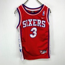 NBA 76ers IVERSON ユニフォーム Mサイズ アレン アイバーソン NIKE ナイキ SIXERS シクサーズ ゲームシャツ 刺繍 バスケ_画像1