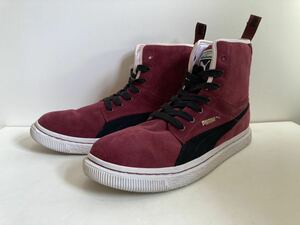 【珍品】PUMA DR.CLYDE 28.5 ブーツ スウェードやクライド、dr.martens好きにも◎ 8ホール チェリー バーガンディ