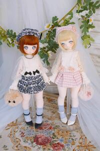 BJDドール用衣装セット MDD/kumakoサイズ 双子 全2色 球体関節人形 doll 洋服