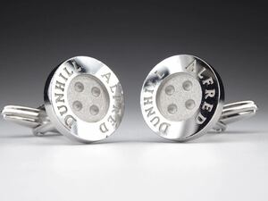  Dunhill Classic 925 round Logo cuffs cuff links 