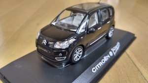 即決　NOREV　CITROEN　特注　純正　ディーラー　シトロエン　C3　PICASSO　ピカソ　Black　黒　1/43　絶版　レア