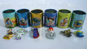 30311-4　Disney/Pixar　缶入りフィギュア　6缶　ディズニーピクサー　WOODY　BUZZ　ZURG　Jessie　Ooooh!