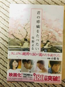 【即決】君の膵臓をたべたい 住野よる 本　浜辺美波　北村匠海　北川景子　小栗旬