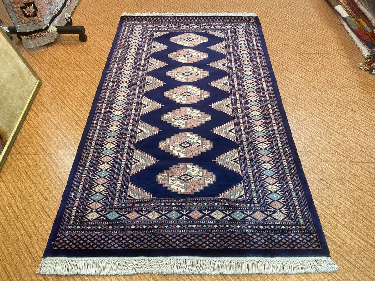 最高の品質 新品 最高級ラグ STN:907 179x129cm 手織り絨毯 パキスタン 