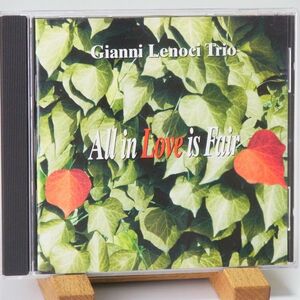 【1999年盤】GIANNI LENOCI TRIO　ALL IN LOVE IS FAIR　ピアノ・トリオ