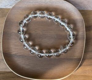 Art hand Auction -SUI8- No.13 ヒマラヤ アイスクリスタル ブレスレット 透明度抜群 美麗 経営者向10mm 17cmHimalayan Ice crystal bracelet 10mm 17cm, ハンドメイド, アクセサリー(女性用), その他