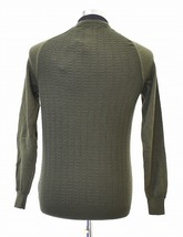 +39masq(マスク) CREW NECK KNIT SWEATER SWEATER カシミヤ クルーネック ニット セーター 切り替え イタリア製 クラシコ カシミア L_画像2