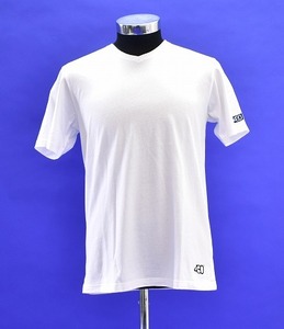 430 FOURTHIRTY(フォーサーティー)ICON NUMBER刺繍 V-NECK S/S TEE ナンバー アイコン 半袖Tシャツ LOGO ロゴ プリントVネックT-SHIRT2 白