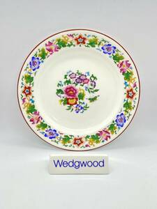 ＊レア＊ WEDGWOOD ウェッジウッド RARE ANTIQUE Hand Painted 'FLORAL' 17cm Plate アンティーク手描き 'フローラル' 17cm 皿 *564