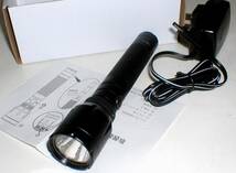 KWI-LED-RC 130lm/3W LED Ni-MH:1,000mAh 高輝度 充電式 LED フラッシュライト デッドストック Junk！ 送料520円_画像7