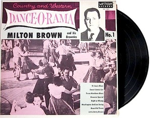  снят с производства запись * редкий! US запись * MILTON BROWN AND HIS BROWNIES Dance-O-Rama No. 1we Stan swing контри-рок Mill тонн Brown 