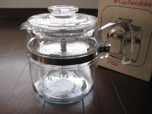 ☆ Редкая коробка с новым старым Pyrex Percolator 6 чашек