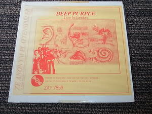 DEEP PURPLE ディープ・パープル / ZE ANONYM PLATTENSPIELER Live In London ライブ・イン・ロンドン レア 貴重盤 絶販 