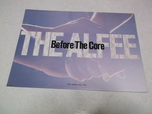 (　アルフィー　【　Before The Core　GB 1987年5月号付録冊子　】 THE ALFEE 坂崎幸之助 桜井賢 高見沢俊彦　