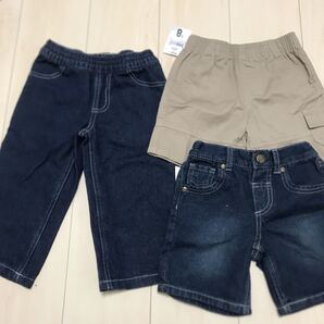 三点セット 未使用品 まとめ売り キッズ 服 ハーフパンツ 80 男の子 90 ショートパンツ タグ付き