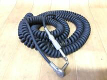 長野発！VOX vintage coil cord 巻きケーブル　伸ばさない状態で2m ギター、ベース　楽器接続ケーブル　中古　現状品_画像1