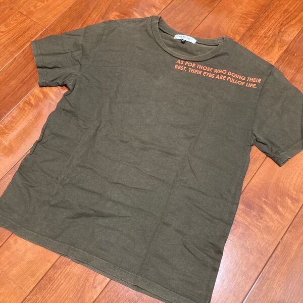 MICHEL KLEIN HOMME メンズTシャツ XSサイズ44 カーキ A.V.V.