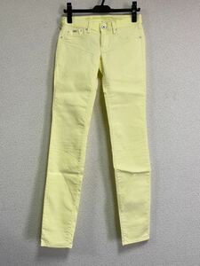 【即納】 GAS ガス SUMATRA fluo jegging 7 oz ジェギング スキニーパンツ デニム レギンス 蛍光イエロー 25