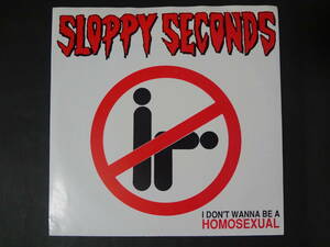 SLOPPY SECONDS/i don't wanna be a homosexual US Orig 7インチ レコード POP PUNK screeching weasel queers mcrackins ramones