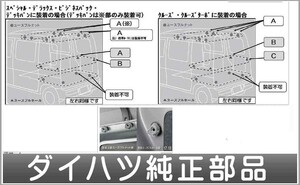 ハイゼット カーゴ ユーティリティフック Bタイプ 中間部（2個セット） ダイハツ純正部品 S321V S331V パーツ オプション