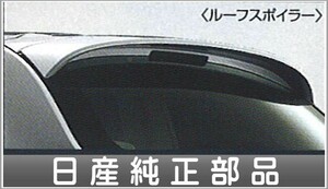 マーチ ルーフスポイラーダイヤモンドシルバー（Ｍ） 日産純正部品 パーツ オプション