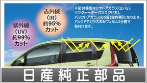 デイズ UV＆IRカットフィルム 日産純正部品 パーツ オプション