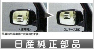 ジューク リバース連動下向きドアミラー *ミラー本体ではありません 日産純正部品 パーツ オプション