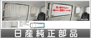 セレナ 手動カーテン（遮光生地：片面プリント付） 日産純正部品 パーツ オプション