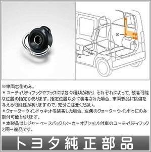 ピクシスメガ ユーティリティフック Ａ １コ トヨタ純正部品 パーツ オプション