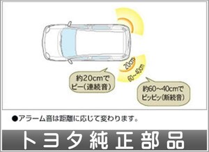 シエンタ コーナーセンサーリヤ左右 トヨタ純正部品 パーツ オプション