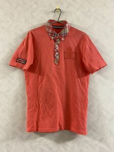 Munsingwear ポロシャツ サイズM レディース 麻混 マンシングウェア ゴルフ GOLF デカロゴ