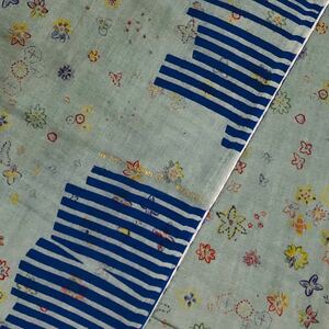 ダブルガーゼ naniIRO ナニイロ カーキ系 50cm×106cm