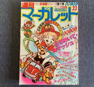 週刊マーガレット1981年23号 新連載ときめいてスマッシュ佐野とまと 悪魔は眠らない柿崎普美湯沢直子柴田あや子ホールドアップ武論尊弓月光