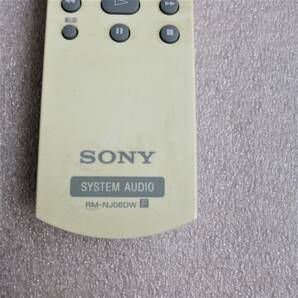 即決 SONY HDD/CD/SYSTEM オーデイオ リモコン RM-NJ06DW 赤外線の画像2
