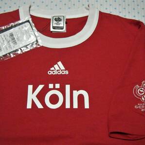 アディダス adidas FIFA WORLD CUP GERMANY 2006 ワールドカップ開催記念プリントTシャツ 赤色 サイズ Ｌ 綿100％素材の画像2