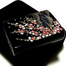 ZIPPO ライター 本金蒔絵 富士桜 伝統工芸 ジッポ 漆塗り 黒 かっこいい 和柄 ブラック おしゃれ 高級 メンズ ギフト プレゼント_画像5