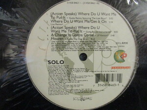 Solo ： Where Do U Want Me To Put It 12'' // Marvin Gaye - Sexual Healing 使用のRemix / Sam Cooke のカバー A Change Is Gonna Come