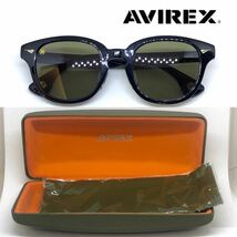 新品 送料無料 AVIREX アヴィレックス サングラス AR702 B/LGRN ブラック レンズカラー グリーン_画像3